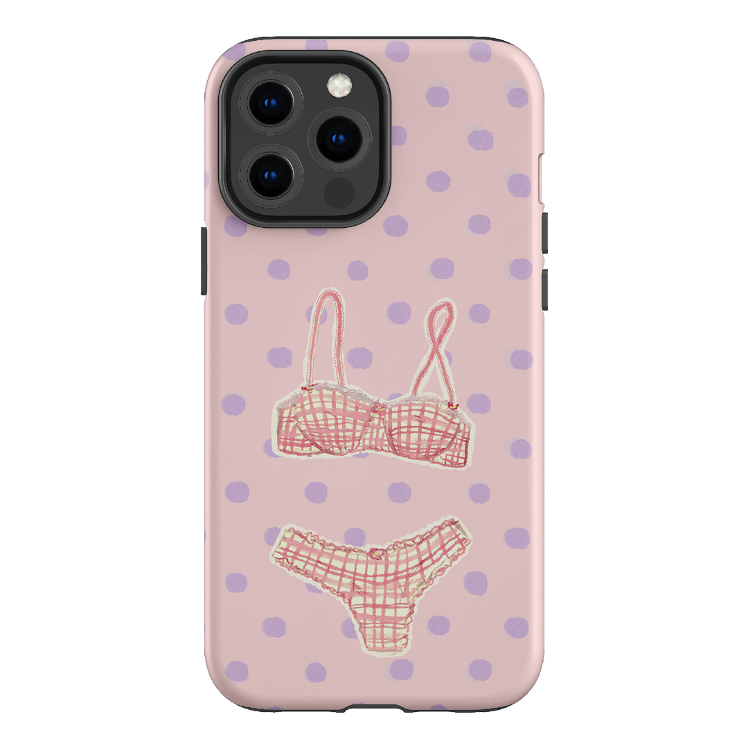 Vintage Gingham Printed Phone Cases iPhone 13 Pro Max / Armoured by Kayla Carr - The Dairy