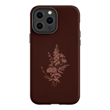 Wildflowers Mocha Printed Phone Cases iPhone 13 Pro Max / Armoured by Typoflora - The Dairy