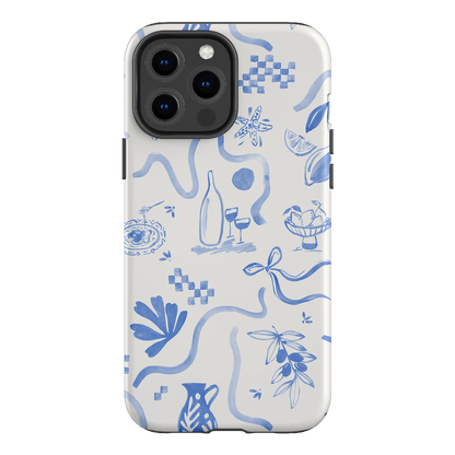 Mediterranean Wave Printed Phone Cases iPhone 13 Pro Max / Armoured by Charlie Taylor - The Dairy