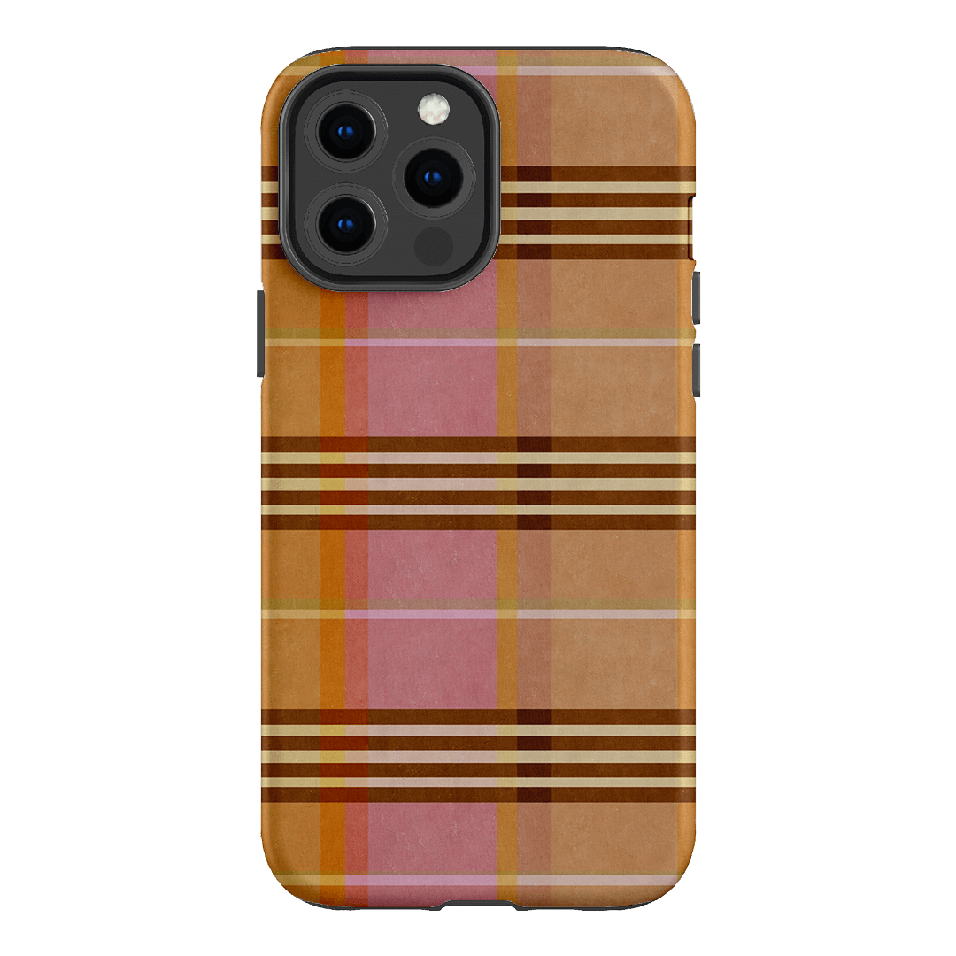 Peachy Plaid Printed Phone Cases iPhone 13 Pro Max / Armoured by Fenton & Fenton - The Dairy