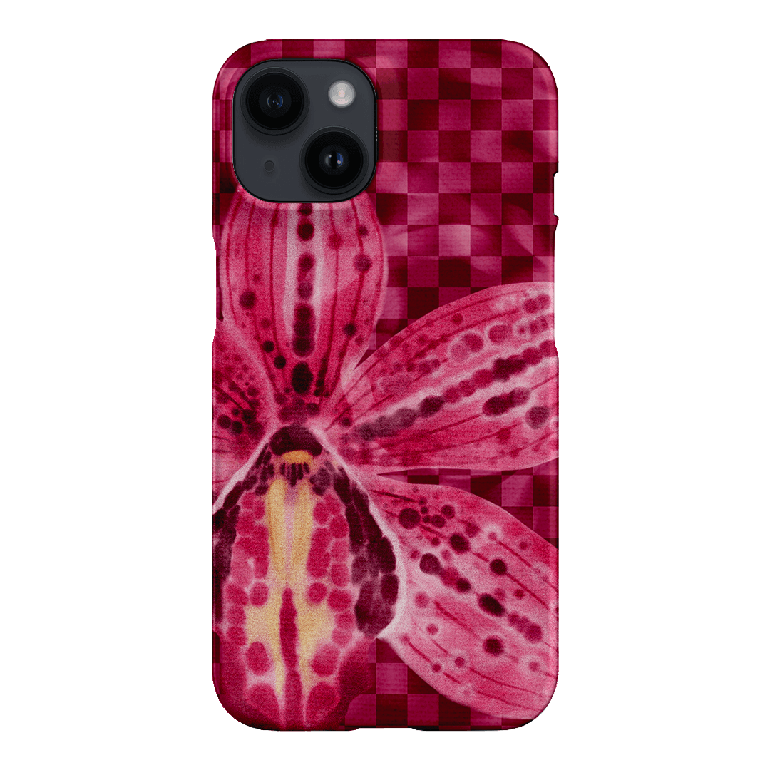 Check Orchid Printed Phone Cases iPhone 14 / Snap by Sally Hungerford - The Dairy