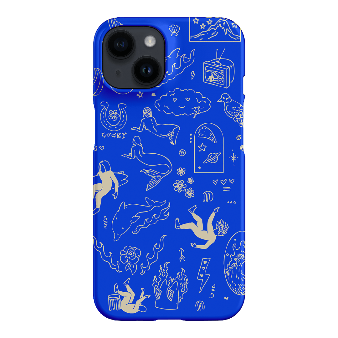 Easty Flash Blue Printed Phone Cases iPhone 14 / Snap by Easty Beasty - The Dairy