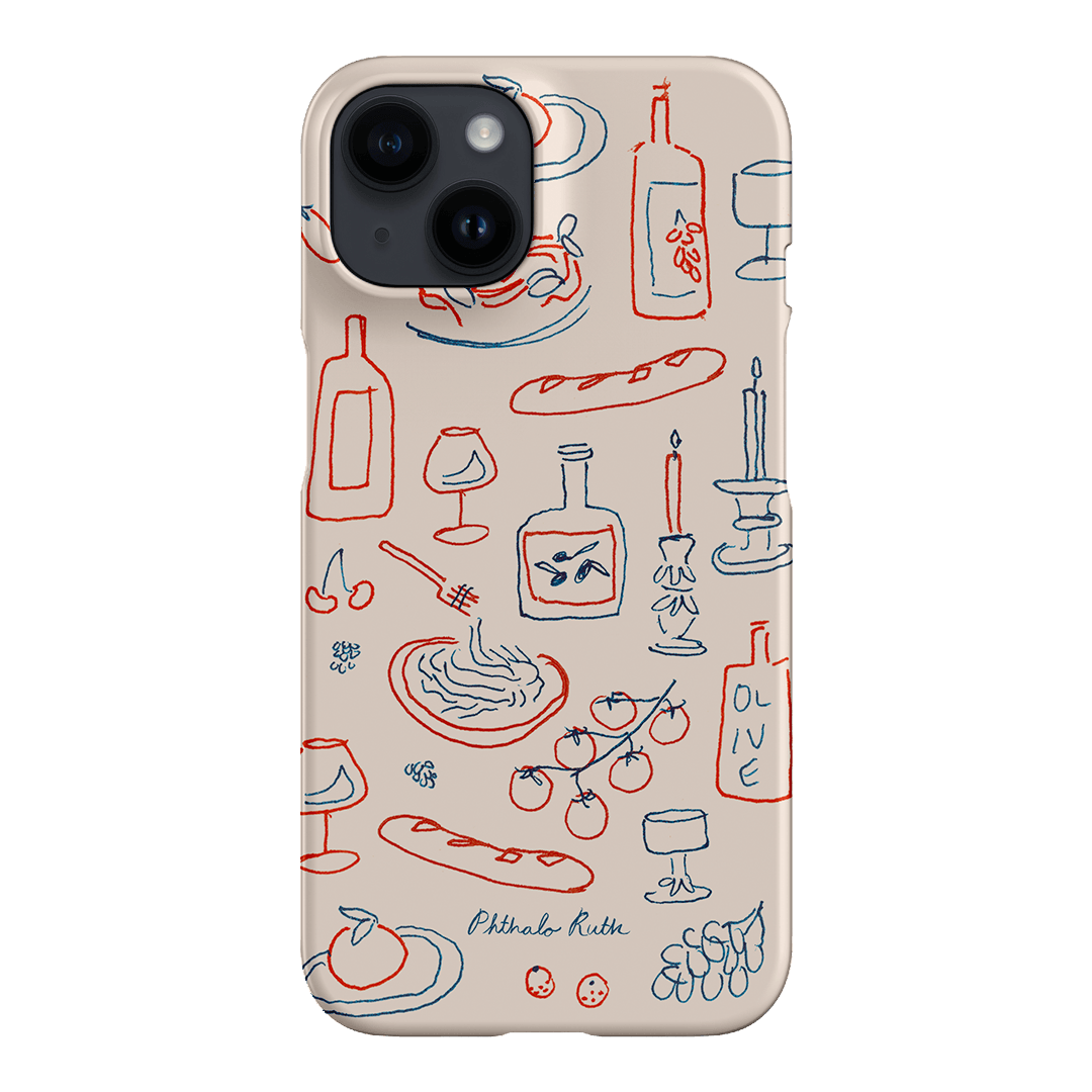 Italian Fare Printed Phone Cases iPhone 14 / Snap by Phthalo Ruth - The Dairy