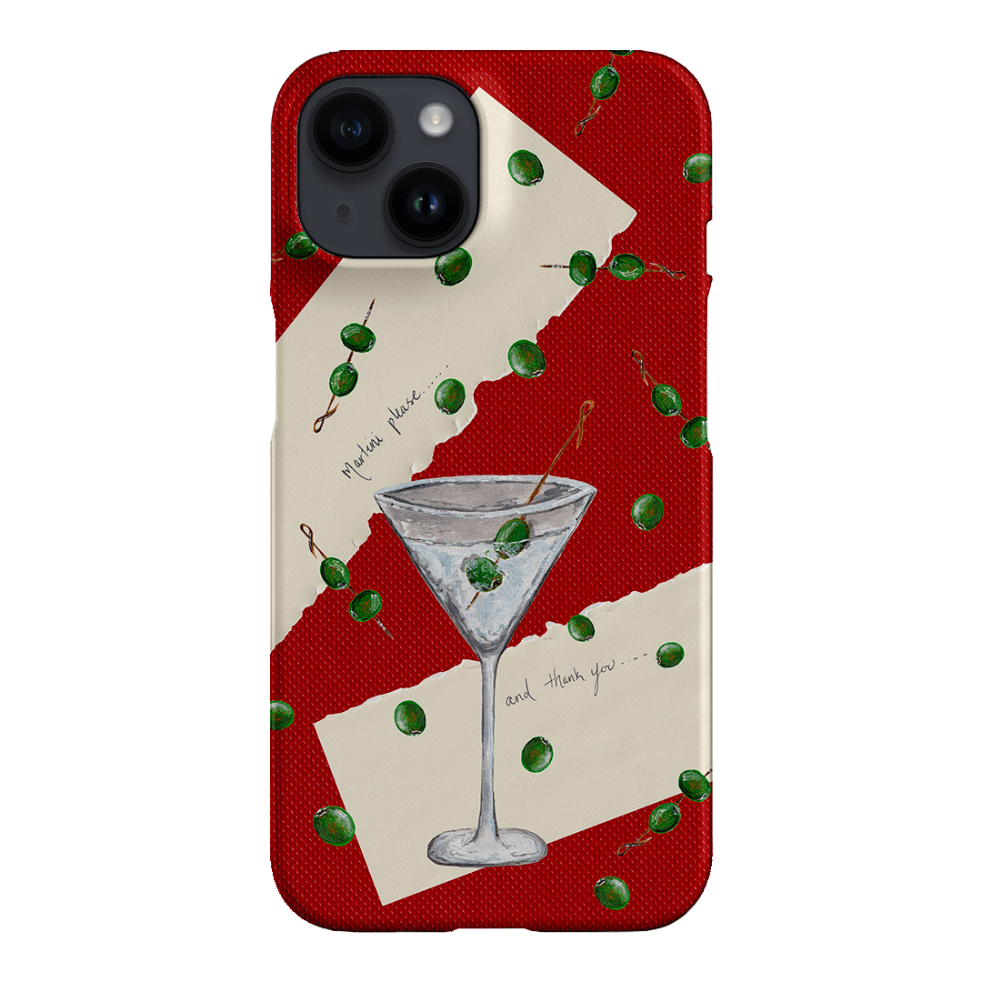 Martini Please Printed Phone Cases iPhone 14 / Snap by BG. Studio - The Dairy