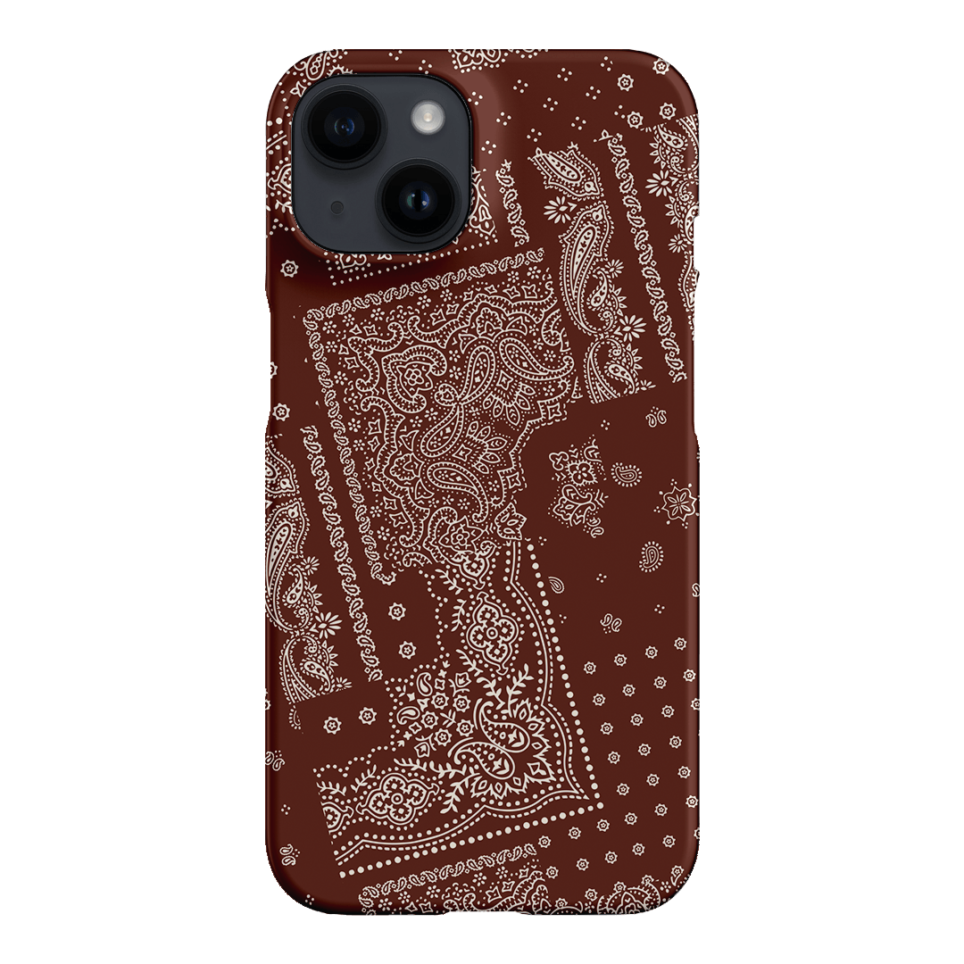 Paisley Cinnamon Printed Phone Cases iPhone 14 / Snap by The Dairy - The Dairy