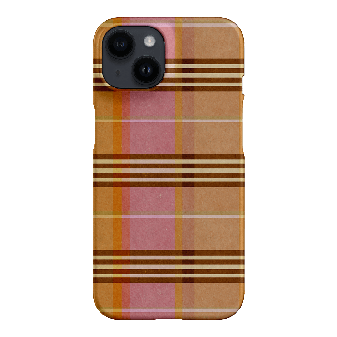 Peachy Plaid Printed Phone Cases iPhone 14 / Snap by Fenton & Fenton - The Dairy