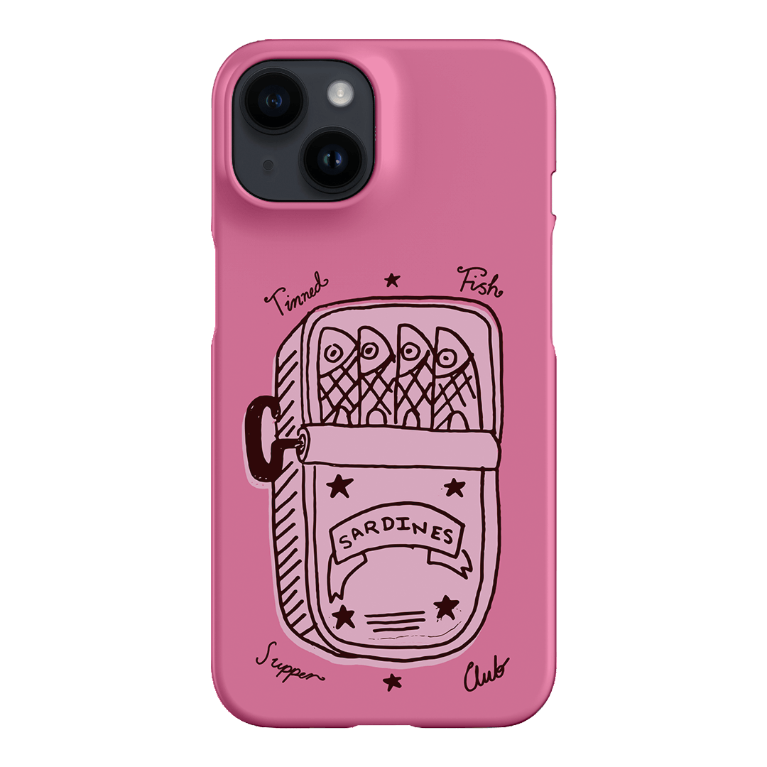 Sardine Social Pink Printed Phone Cases iPhone 14 / Snap by The Dairy - The Dairy