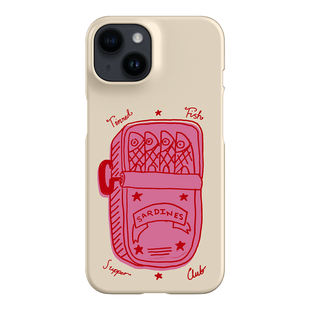 Sardine Social Red Printed Phone Cases iPhone 14 / Snap by The Dairy - The Dairy