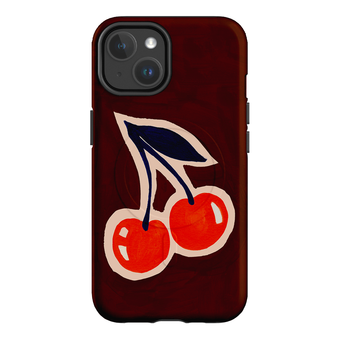 Cherries Printed Phone Cases iPhone 14 / Armoured MagSafe by Studio Bon - The Dairy