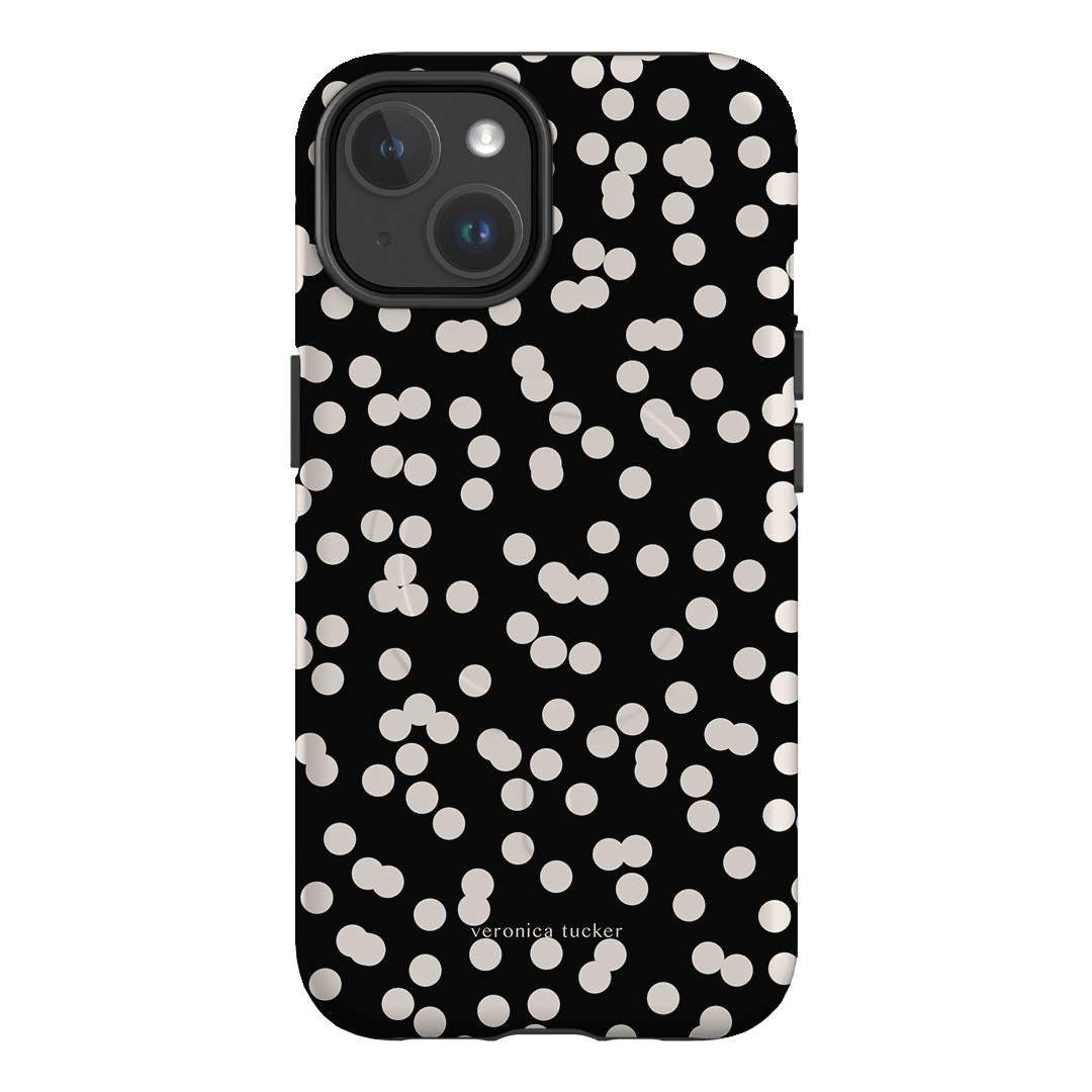 Mini Confetti Noir Printed Phone Cases iPhone 14 / Armoured MagSafe by Veronica Tucker - The Dairy