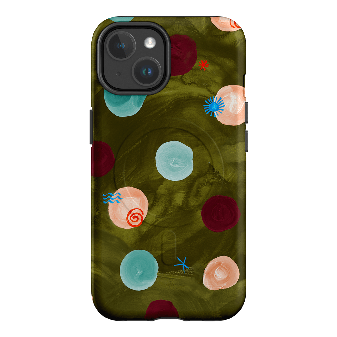 Olive Spot Printed Phone Cases iPhone 14 / Armoured MagSafe by Charlie Taylor - The Dairy