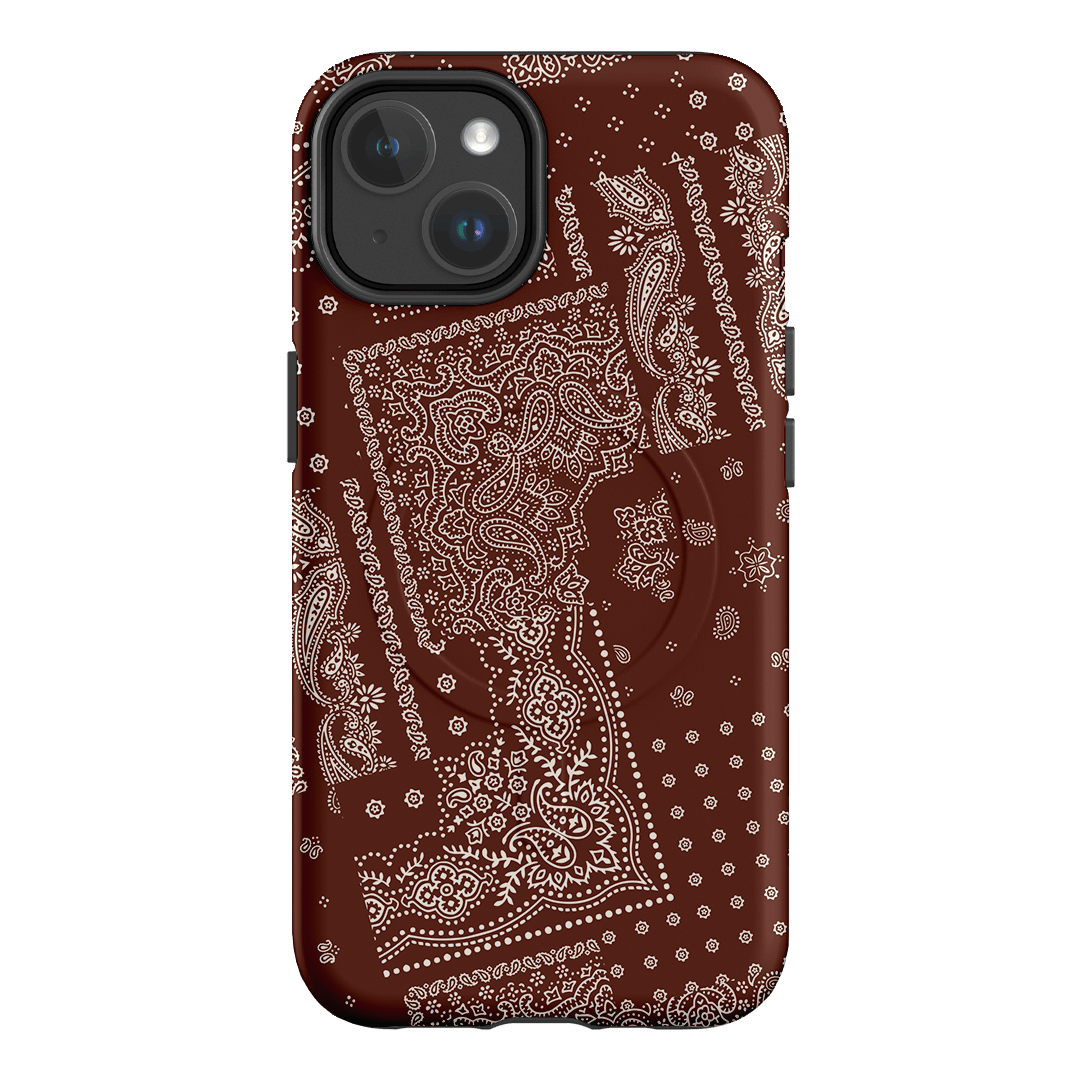 Paisley Cinnamon Printed Phone Cases iPhone 14 / Armoured MagSafe by The Dairy - The Dairy