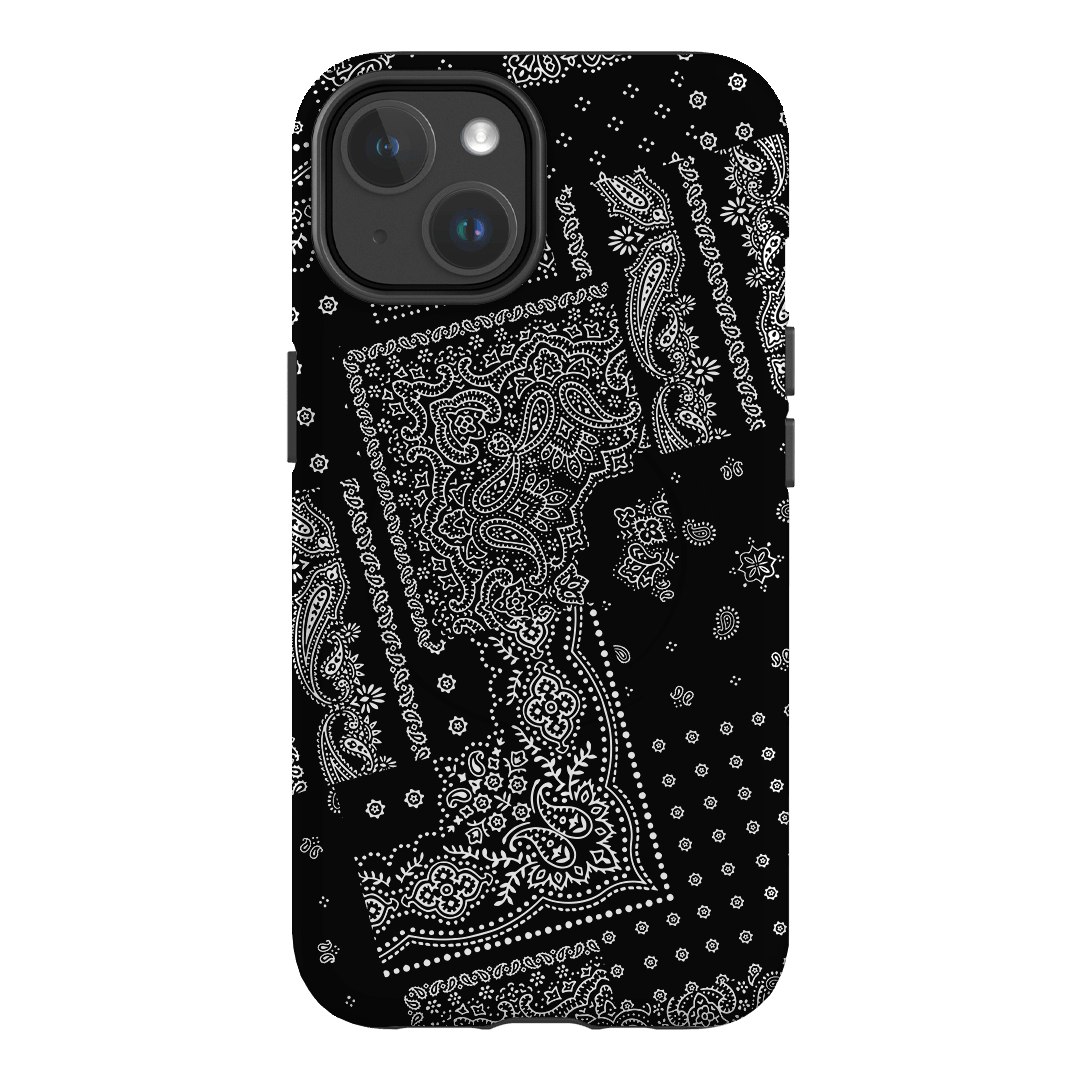 Paisley Noir Printed Phone Cases iPhone 14 / Armoured MagSafe by The Dairy - The Dairy