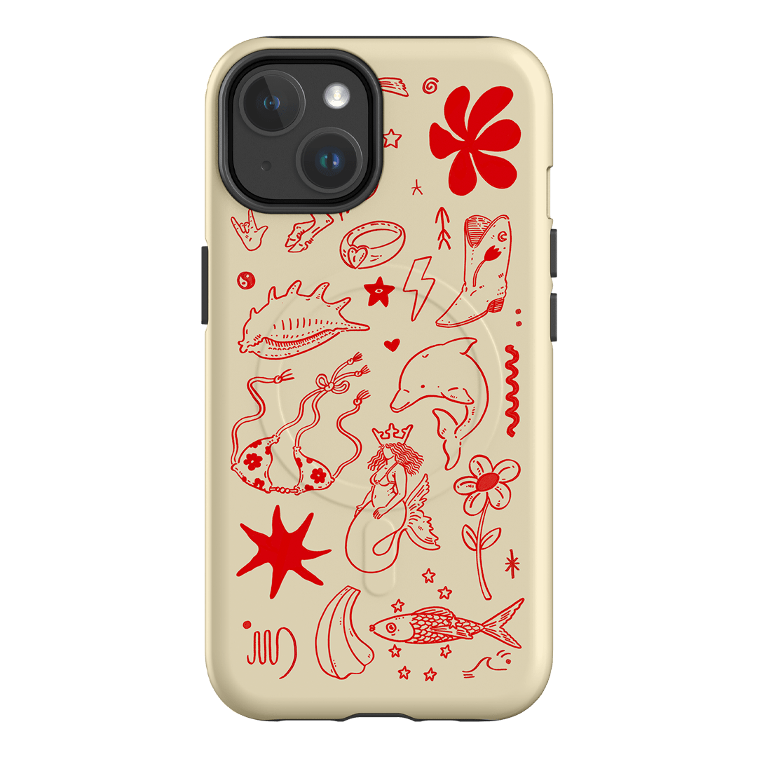 Spiced Cowboy Cream Printed Phone Cases iPhone 14 / Armoured MagSafe by Easty Beasty - The Dairy