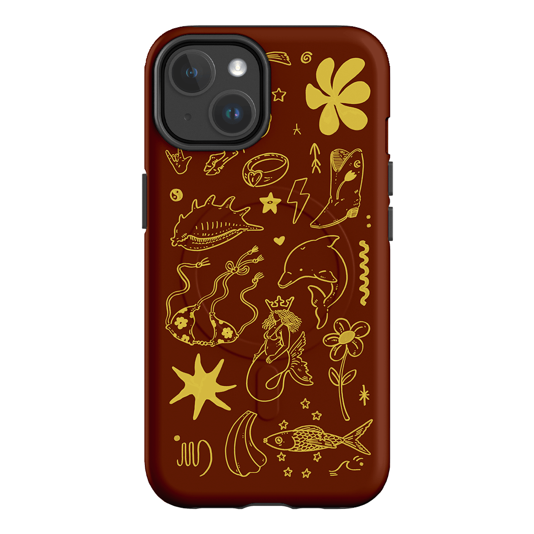 Spiced Cowboy Chocolate Printed Phone Cases iPhone 14 / Armoured MagSafe by Easty Beasty - The Dairy