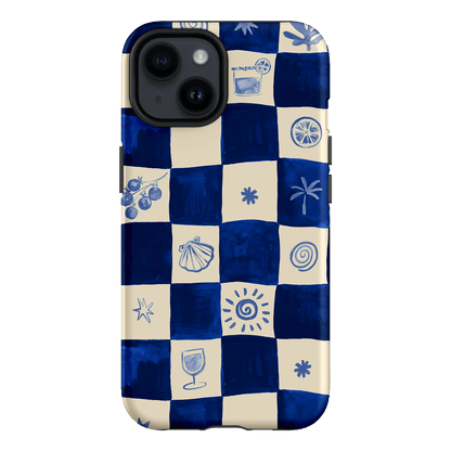 Afternoon Mezze Azure Printed Phone Cases iPhone 14 / Armoured by Charlie Taylor - The Dairy