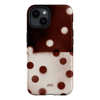 Espresso Polka Dot Printed Phone Cases iPhone 14 / Armoured by Jasmine Dowling - The Dairy