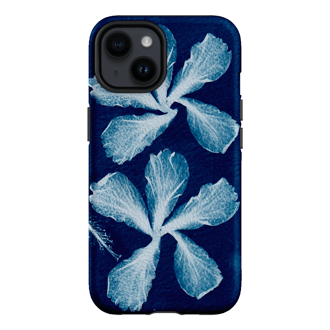 Hibiscus Cyanotype Printed Phone Cases iPhone 14 / Armoured by Sally Hungerford - The Dairy