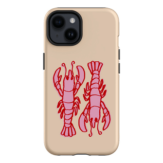 Lobster Love Peach Printed Phone Cases iPhone 14 / Armoured by The Dairy - The Dairy
