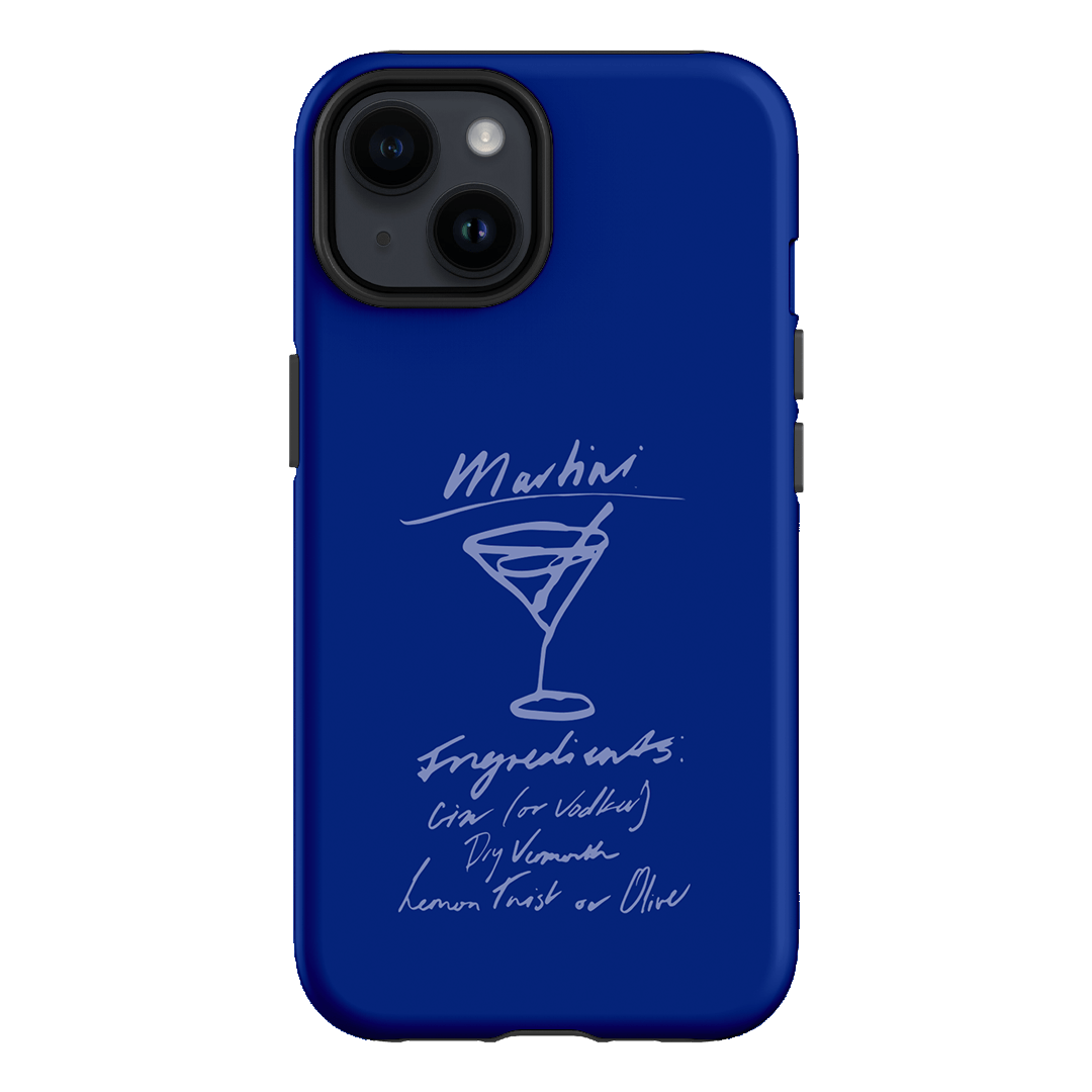 Martini Mood Blue Printed Phone Cases iPhone 14 / Armoured by The Dairy - The Dairy