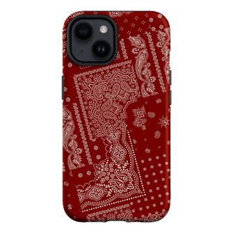 Paisley Crimson Printed Phone Cases iPhone 14 / Armoured by The Dairy - The Dairy
