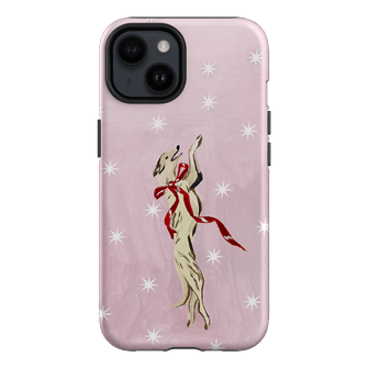 Pink Bow Hound Printed Phone Cases iPhone 14 / Armoured by Lisa Hu - The Dairy