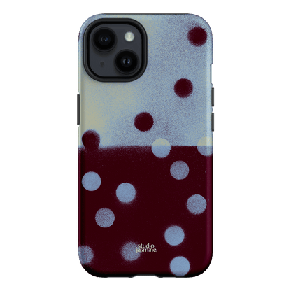 Plum Polka Dot Printed Phone Cases iPhone 14 / Armoured by Jasmine Dowling - The Dairy