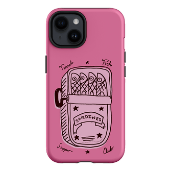 Sardine Social Pink Printed Phone Cases iPhone 14 / Armoured by The Dairy - The Dairy