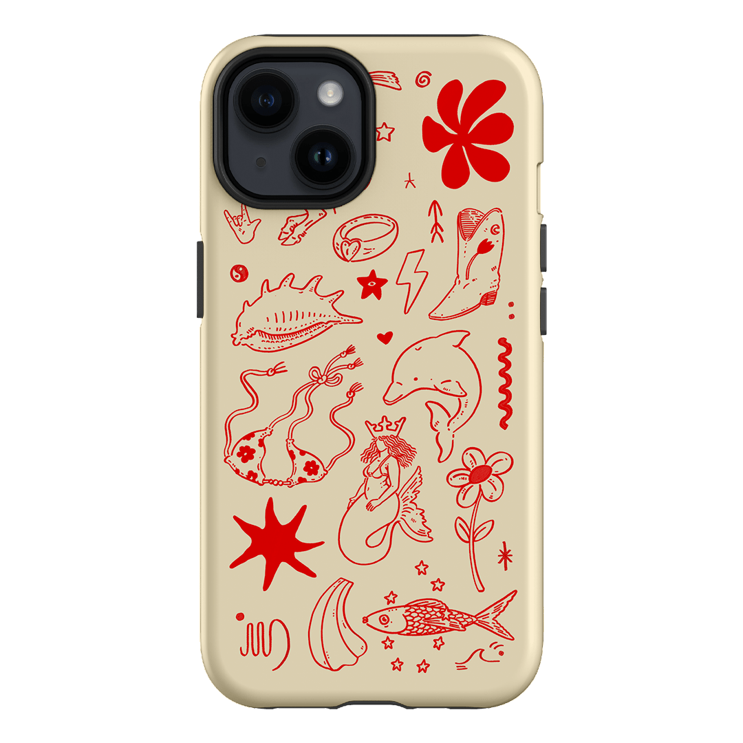 Spiced Cowboy Cream Printed Phone Cases iPhone 14 / Armoured by Easty Beasty - The Dairy