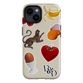 Sunday Stickers Cream Printed Phone Cases iPhone 14 / Armoured by Desmond & Dempsey - The Dairy