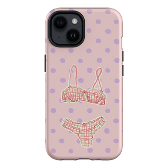 Vintage Gingham Printed Phone Cases iPhone 14 / Armoured by Kayla Carr - The Dairy