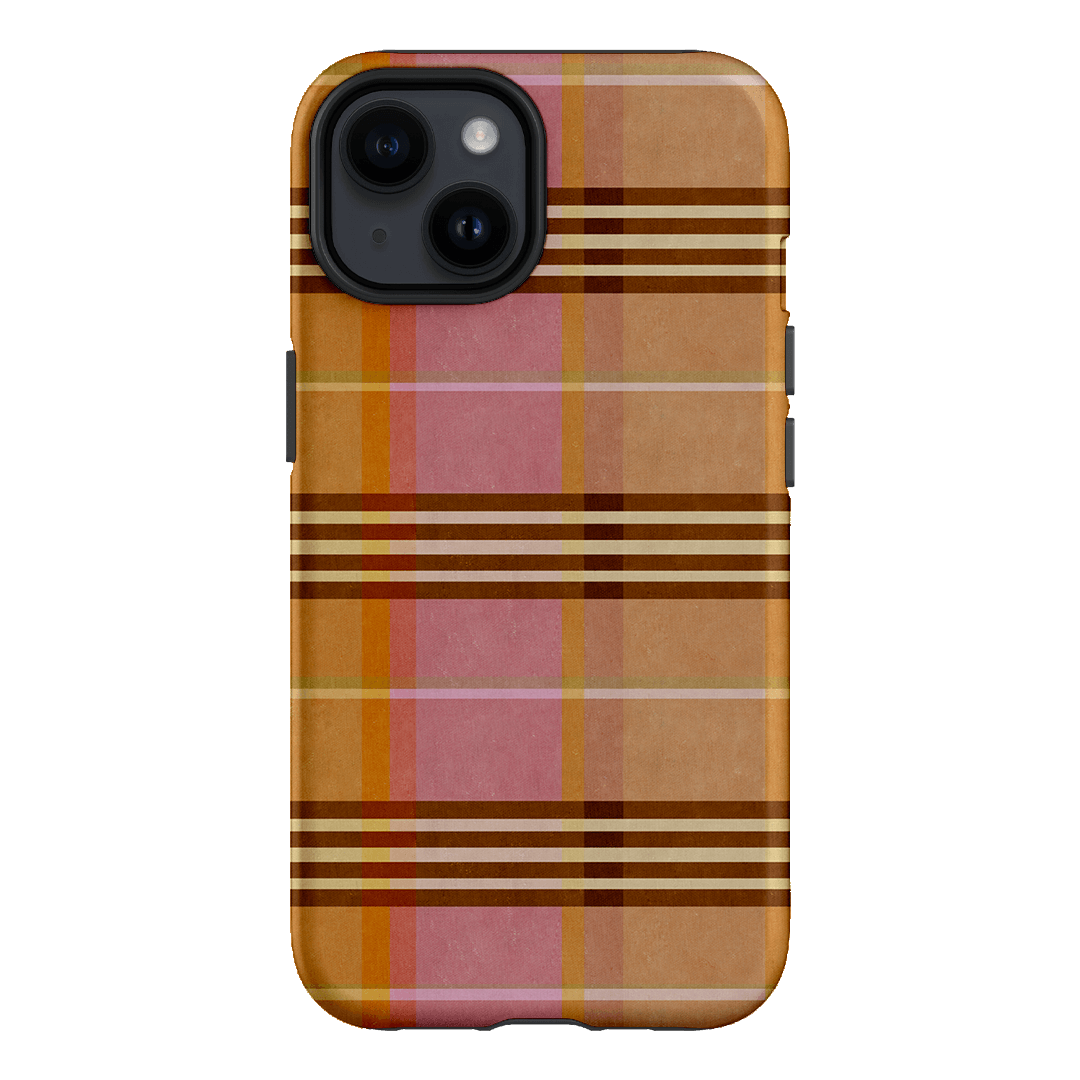 Peachy Plaid Printed Phone Cases iPhone 14 / Armoured by Fenton & Fenton - The Dairy