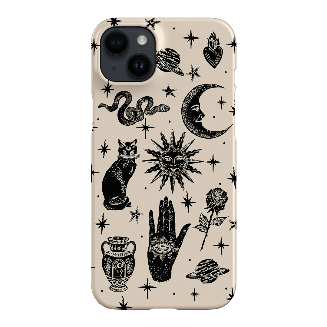 Astro Flash Beige Printed Phone Cases iPhone 14 Plus / Snap by Veronica Tucker - The Dairy