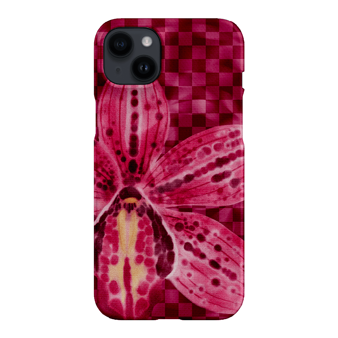 Check Orchid Printed Phone Cases iPhone 14 Plus / Snap by Sally Hungerford - The Dairy