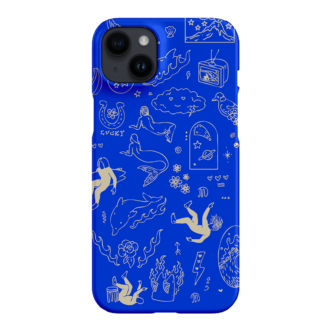 Easty Flash Blue Printed Phone Cases iPhone 14 Plus / Snap by Easty Beasty - The Dairy