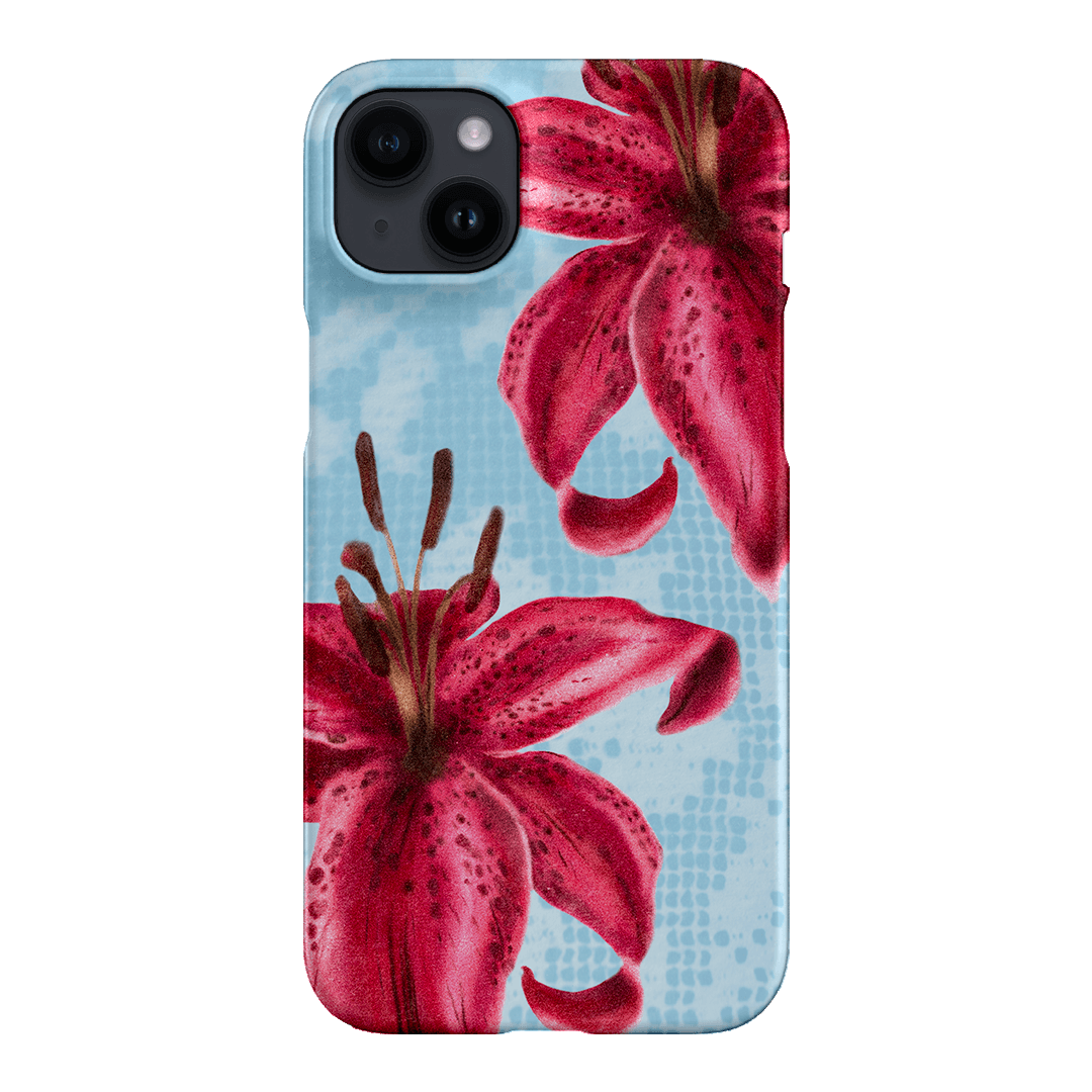 Lillies Printed Phone Cases iPhone 14 Plus / Snap by Sally Hungerford - The Dairy