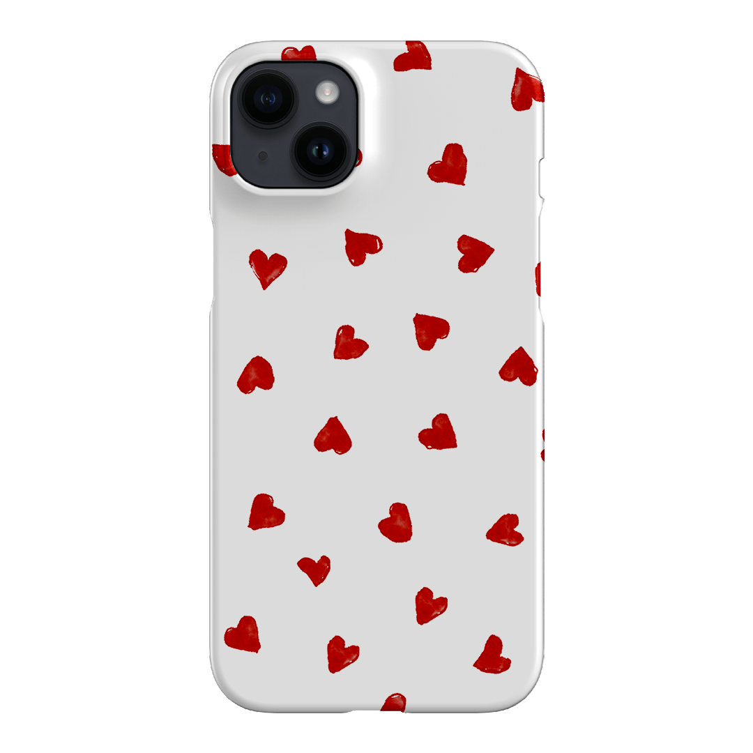 Love Hearts Printed Phone Cases iPhone 14 Plus / Snap by Oak Meadow - The Dairy