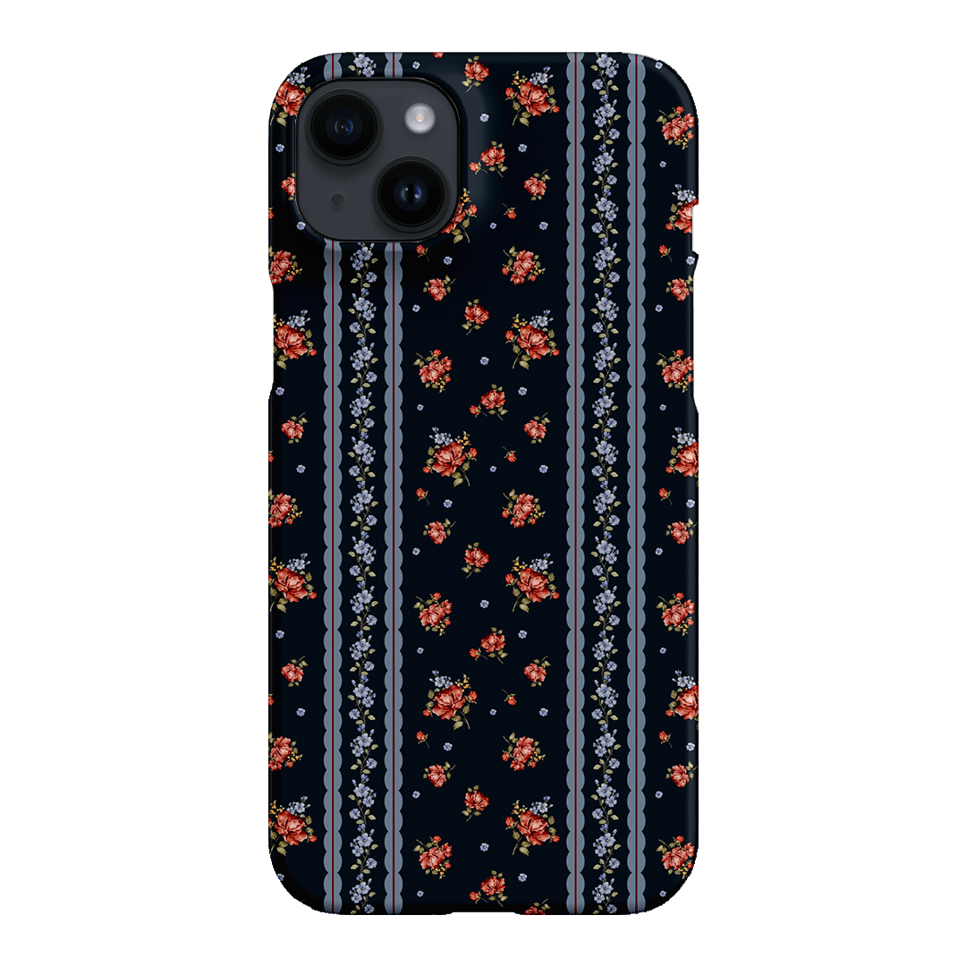Midnight Stripe Printed Phone Cases iPhone 14 Plus / Snap by Kasiags Art - The Dairy