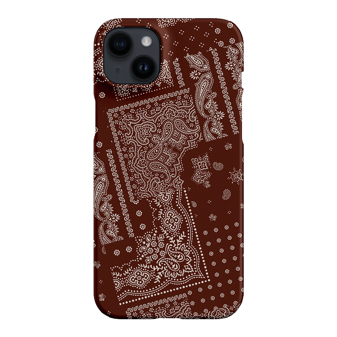 Paisley Cinnamon Printed Phone Cases iPhone 14 Plus / Snap by The Dairy - The Dairy