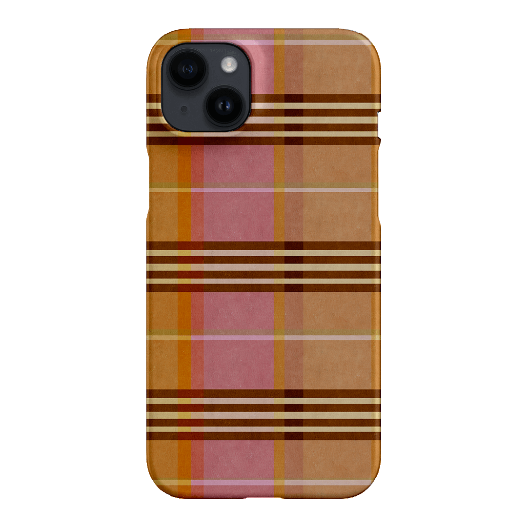 Peachy Plaid Printed Phone Cases iPhone 14 Plus / Snap by Fenton & Fenton - The Dairy