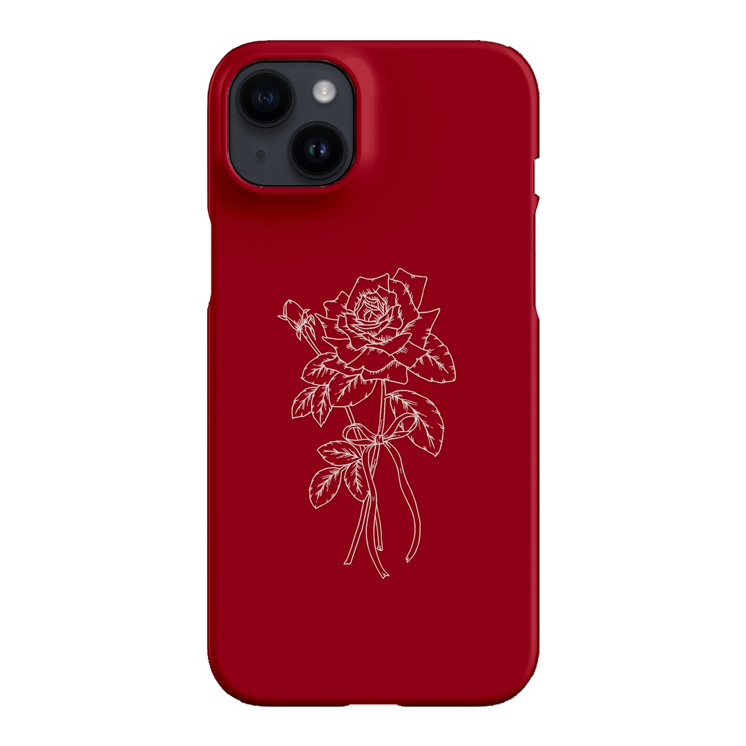 Red Rose Printed Phone Cases iPhone 14 Plus / Snap by Typoflora - The Dairy