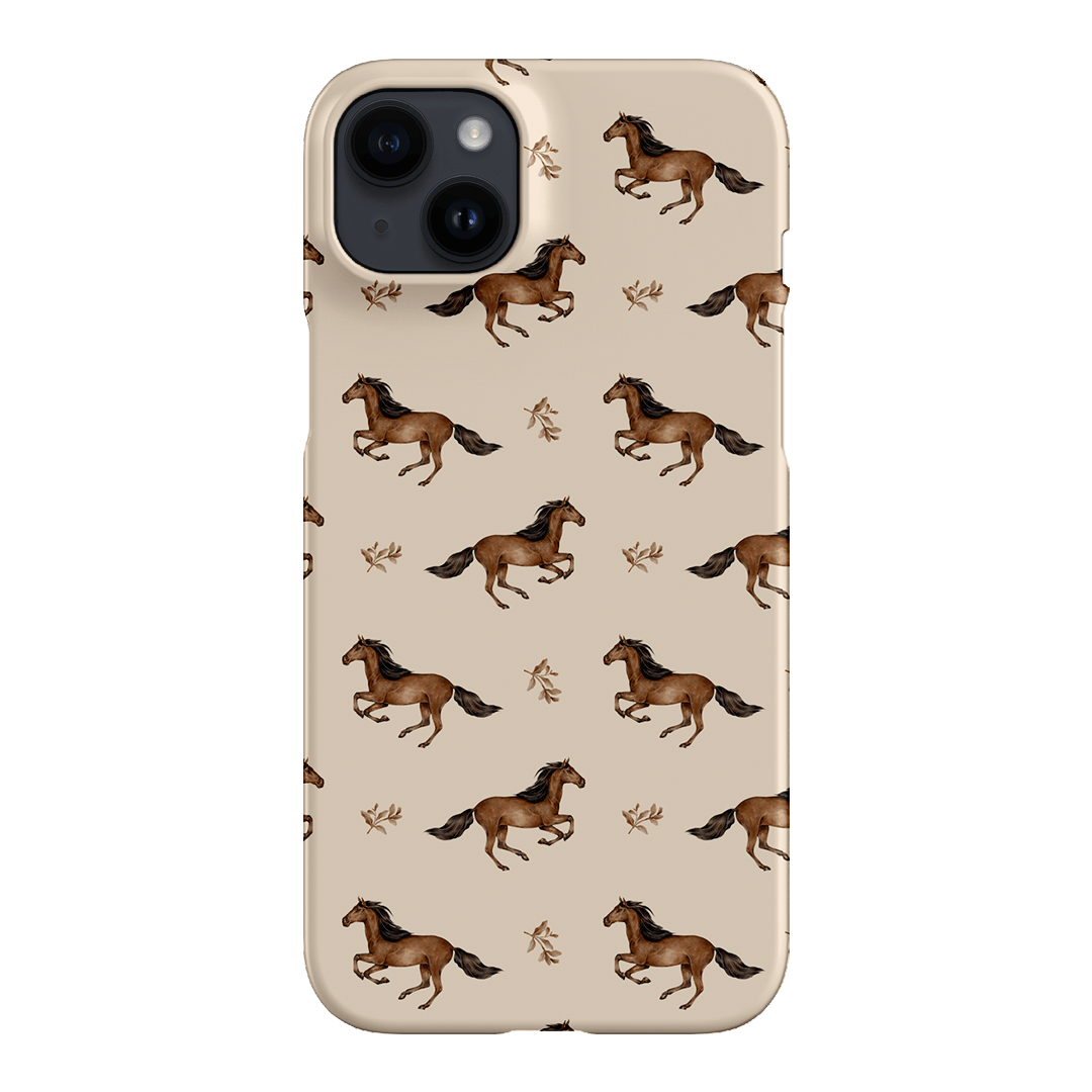 Running Horse Printed Phone Cases iPhone 14 Plus / Snap by Kasiags Art - The Dairy