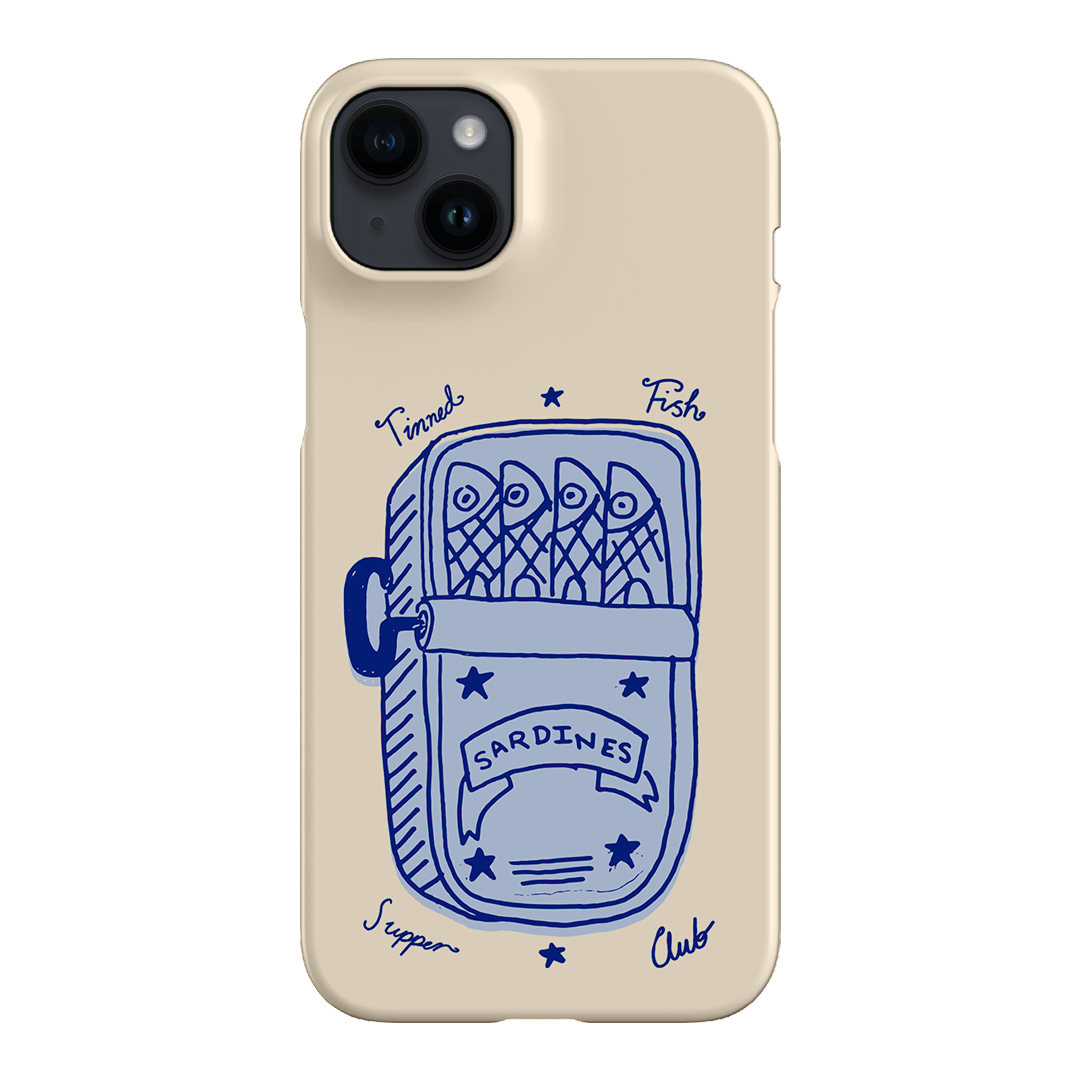 Sardine Social Blue Printed Phone Cases iPhone 14 Plus / Snap by The Dairy - The Dairy