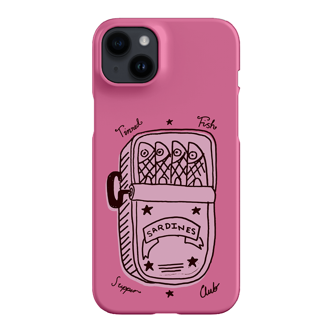 Sardine Social Pink Printed Phone Cases iPhone 14 Plus / Snap by The Dairy - The Dairy