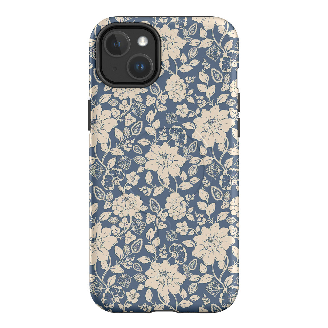 Blue Garden Printed Phone Cases iPhone 14 Plus / Armoured MagSafe by Kasiags Art - The Dairy