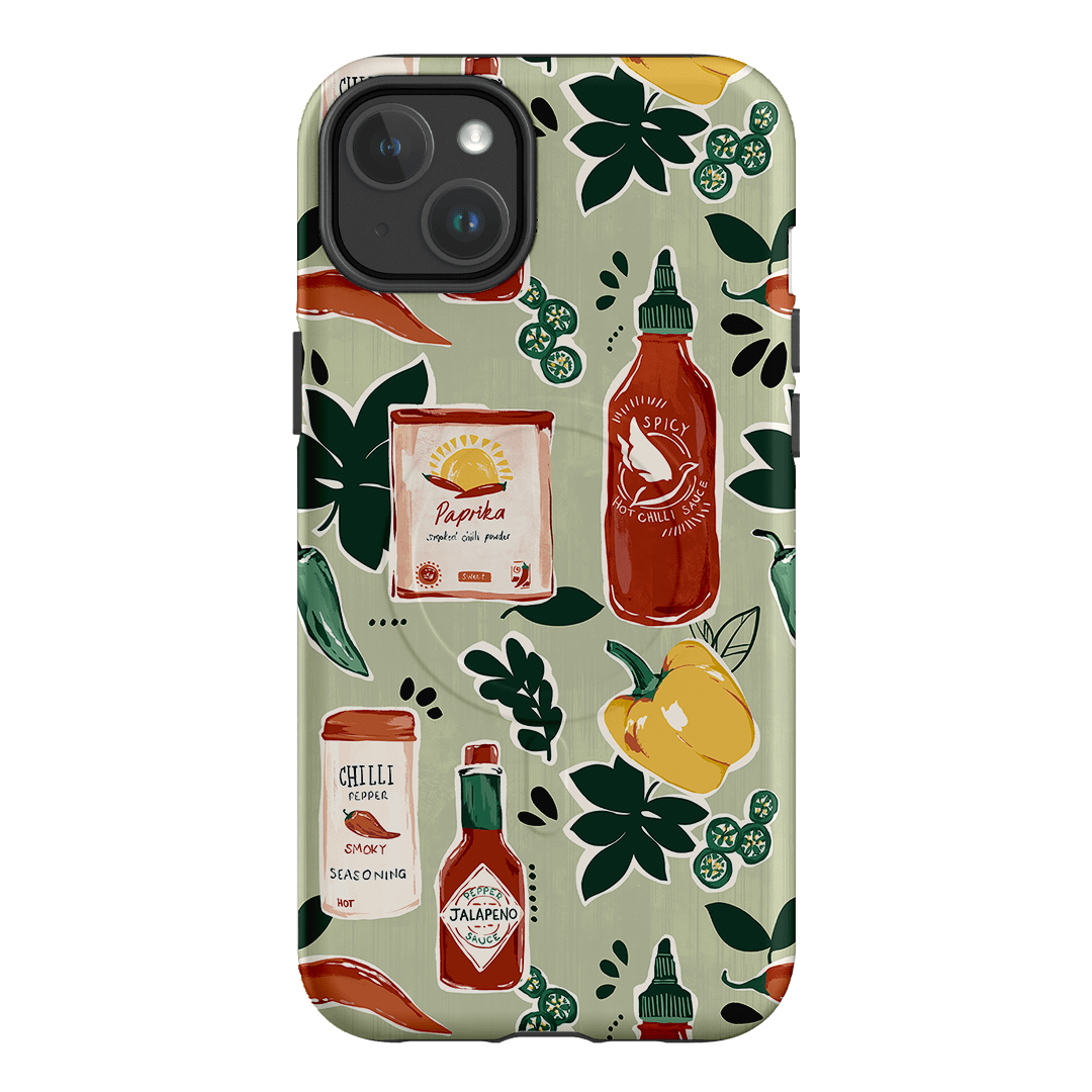 Chilli Pepper Printed Phone Cases iPhone 14 Plus / Armoured MagSafe by Charlie Taylor - The Dairy