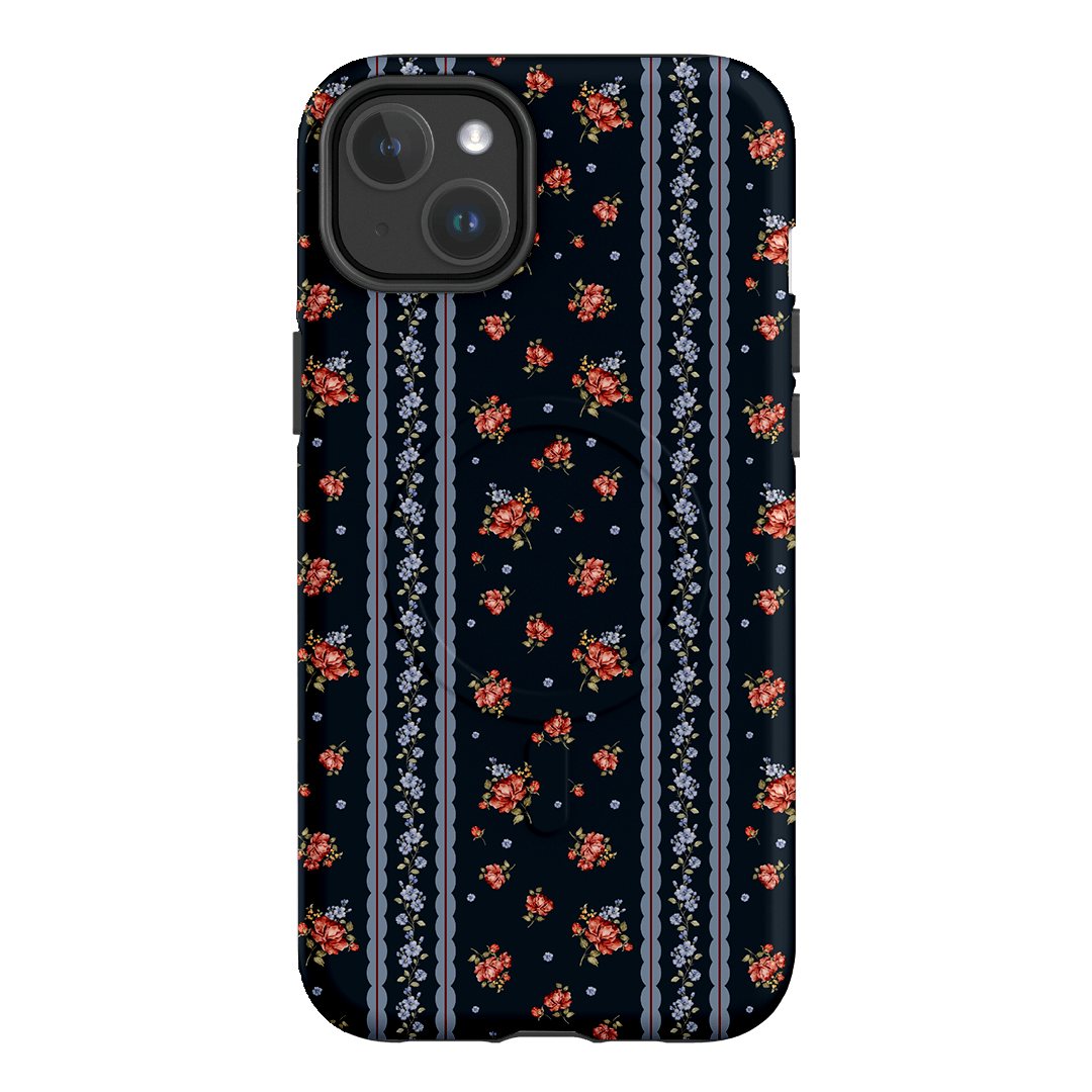 Midnight Stripe Printed Phone Cases iPhone 14 Plus / Armoured MagSafe by Kasiags Art - The Dairy