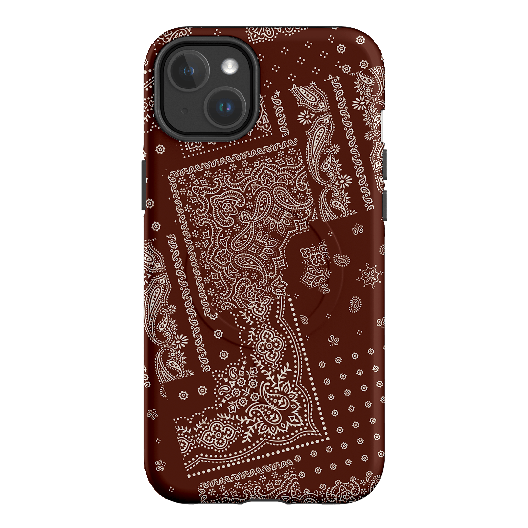 Paisley Cinnamon Printed Phone Cases iPhone 14 Plus / Armoured MagSafe by The Dairy - The Dairy