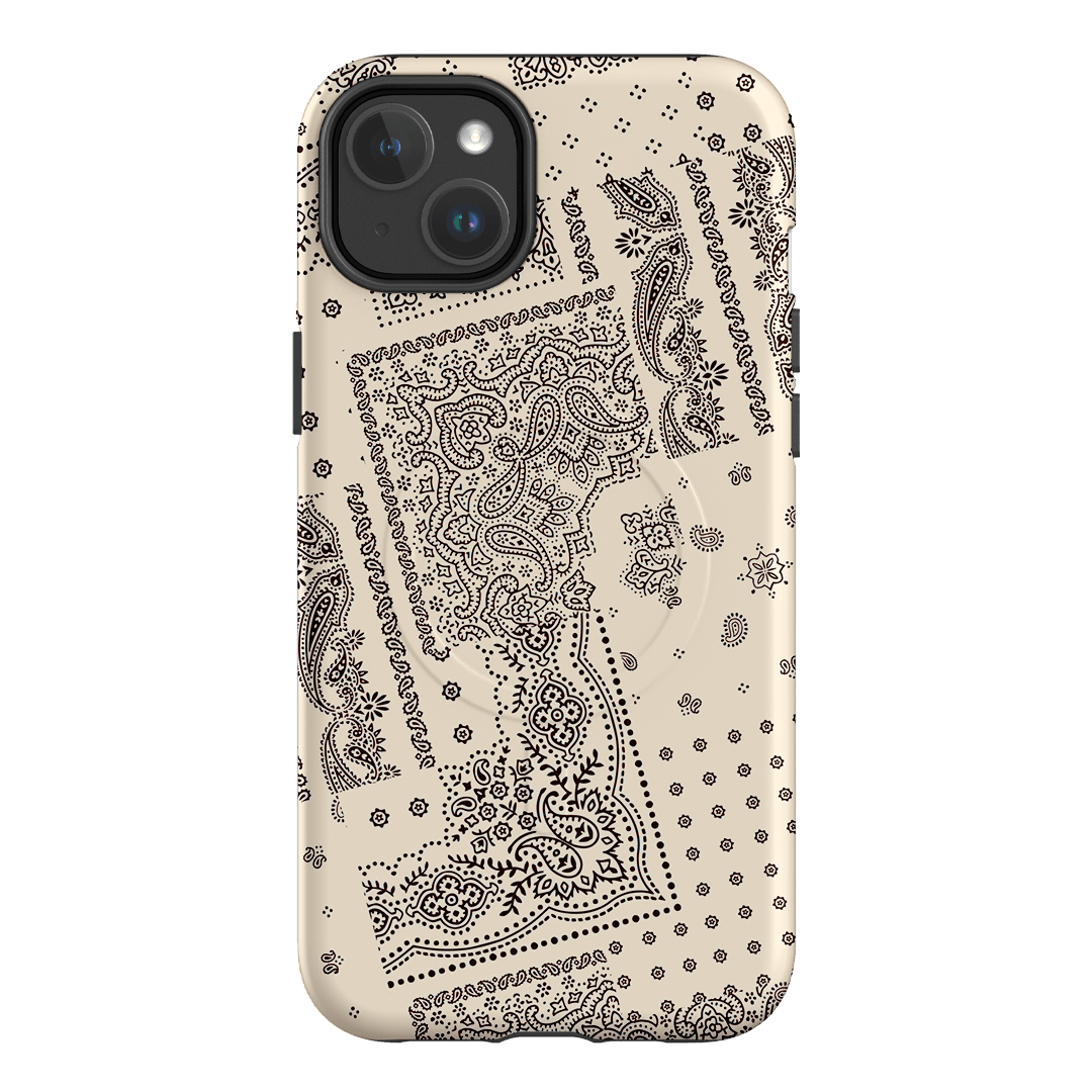 Paisley Ecru Printed Phone Cases iPhone 14 Plus / Armoured MagSafe by The Dairy - The Dairy