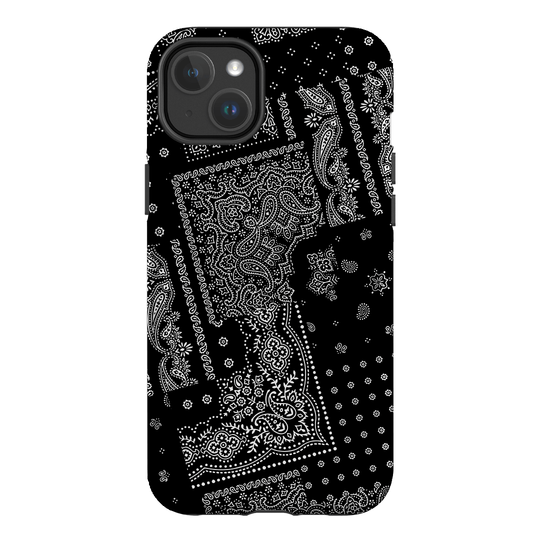 Paisley Noir Printed Phone Cases iPhone 14 Plus / Armoured MagSafe by The Dairy - The Dairy